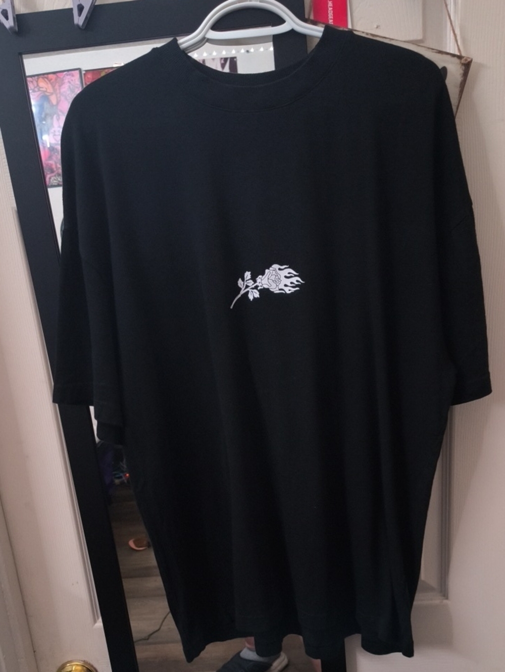 Size L Civil Regime, Black With White Rose  Brand New
